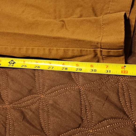 J.Crew Mens 34 X 34 Melted Caramel The Sutton Pants Flat Front Tapered Chino's - Picture 2 of 6